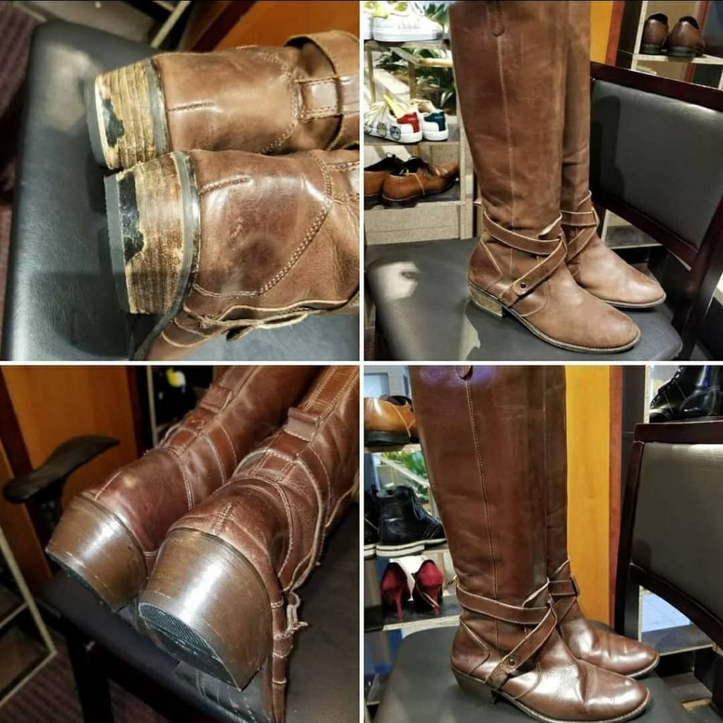 Before and After womens heels and restore 2020